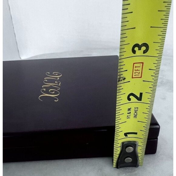 Velvet Lined Wooden Treasure Box Jewelry Earrings Coins Crafters Monogrammed - Picture 12 of 12